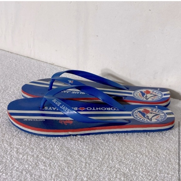 Gertex MLB Toronto Blue Jays Blue Red Thong Flip Flops 11.5 - Picture 6 of 14
